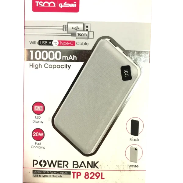 پاوربانک 10000 تسکو مدل TP 829L